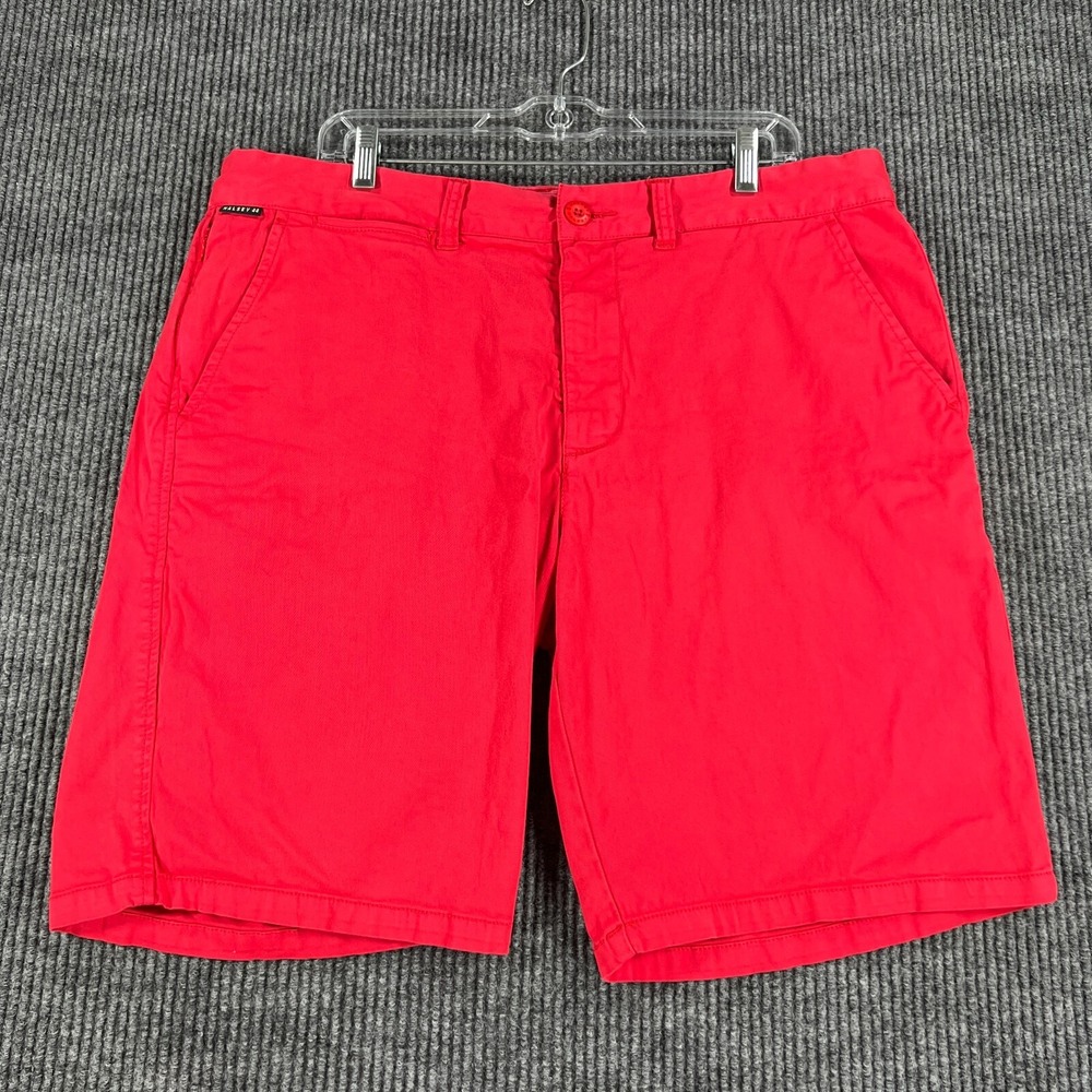 Halsey 44 Shorts Mens Size 38 Red Chino Outdoor Casual Golf 10" Inseam